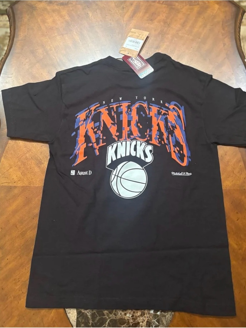 New York Knicks Black SUGA x NBA by Mitchell & Ness Capsule Collection Glitch T